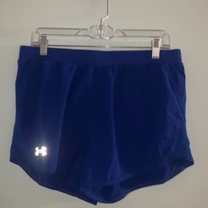 Under Armour Blue Athletic Shorts Loose Large